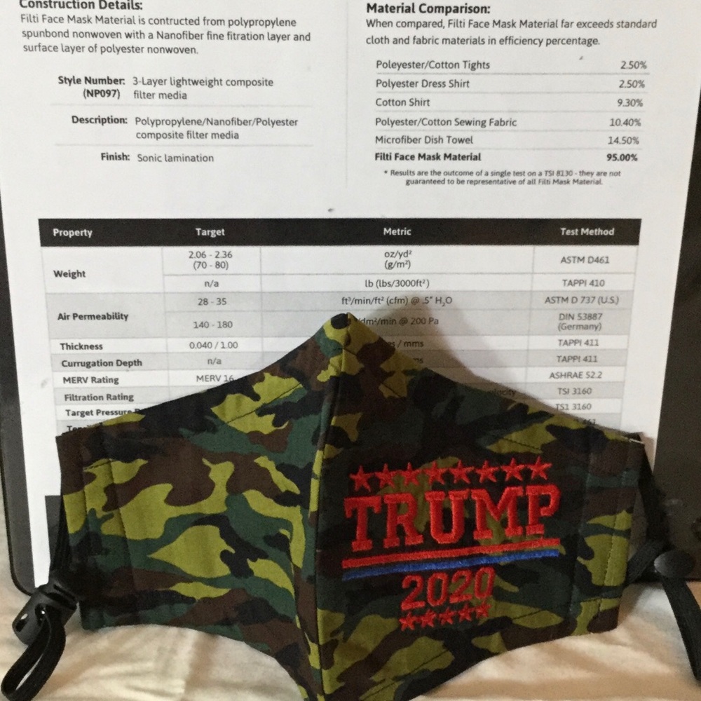 Trump face mask